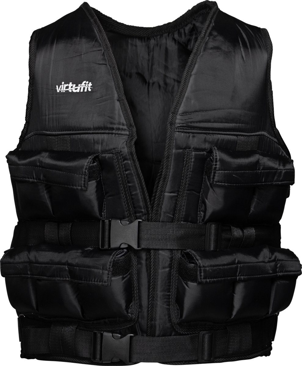 VirtuFit Verstelbaar Gewichtsvest Pro - 10 kg - - Zwart