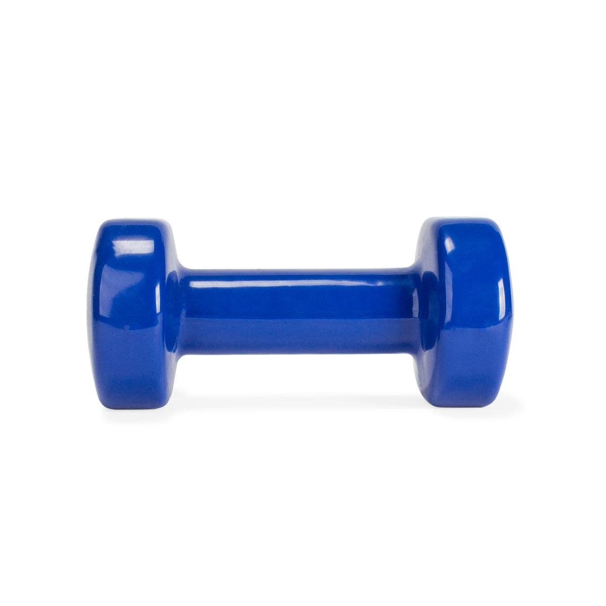 VirtuFit Vinyl Dumbbell Pro - 4 kg - - Blauw