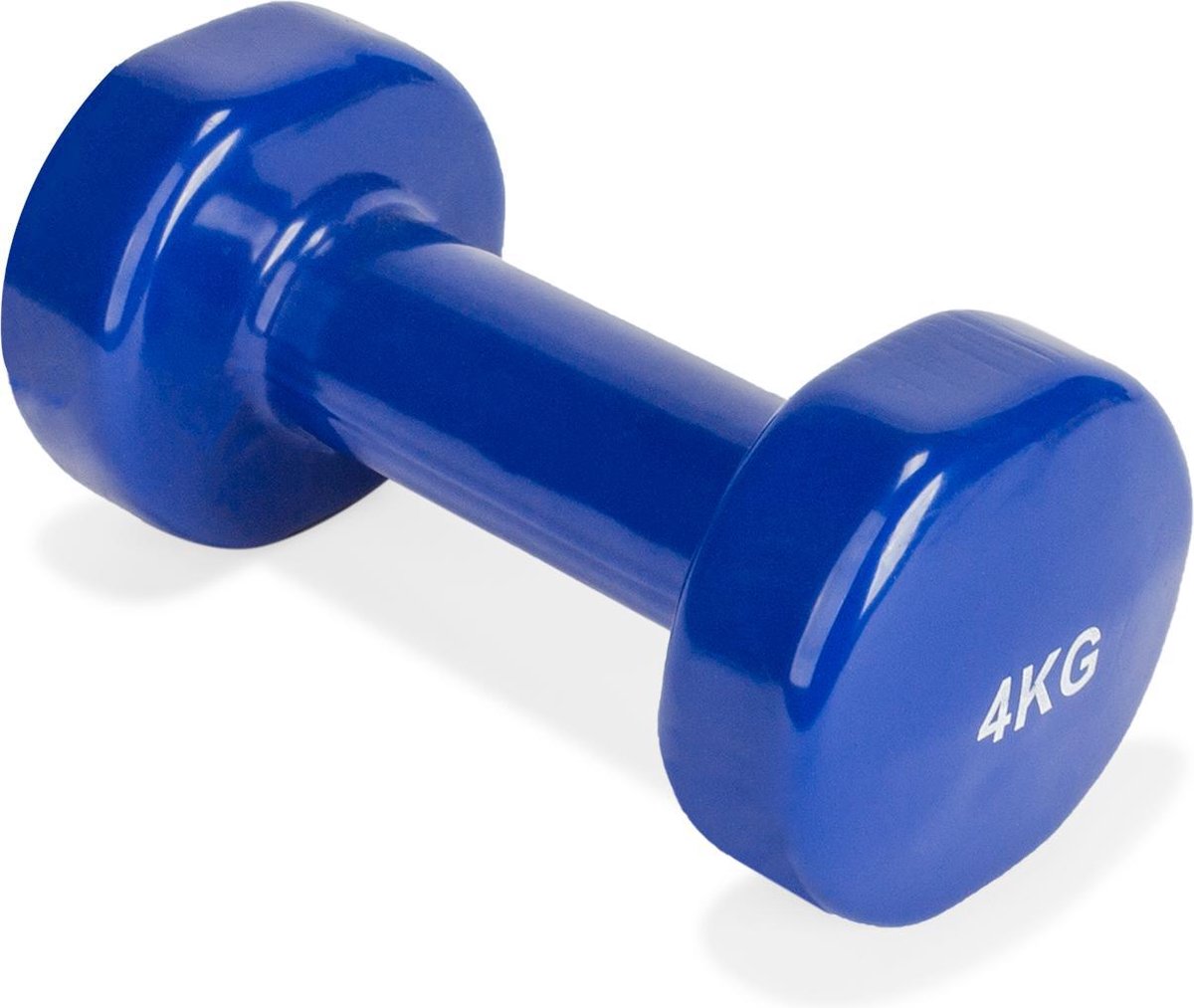 VirtuFit Vinyl Dumbbell Pro - 4 kg - - Blauw