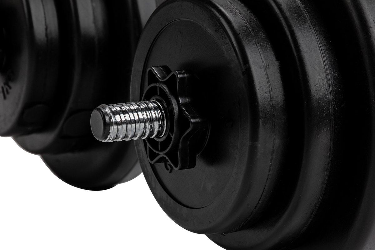 VirtuFit Verstelbare Dumbbellset - Vinyl - 2 x 14 kg (28 kg)
