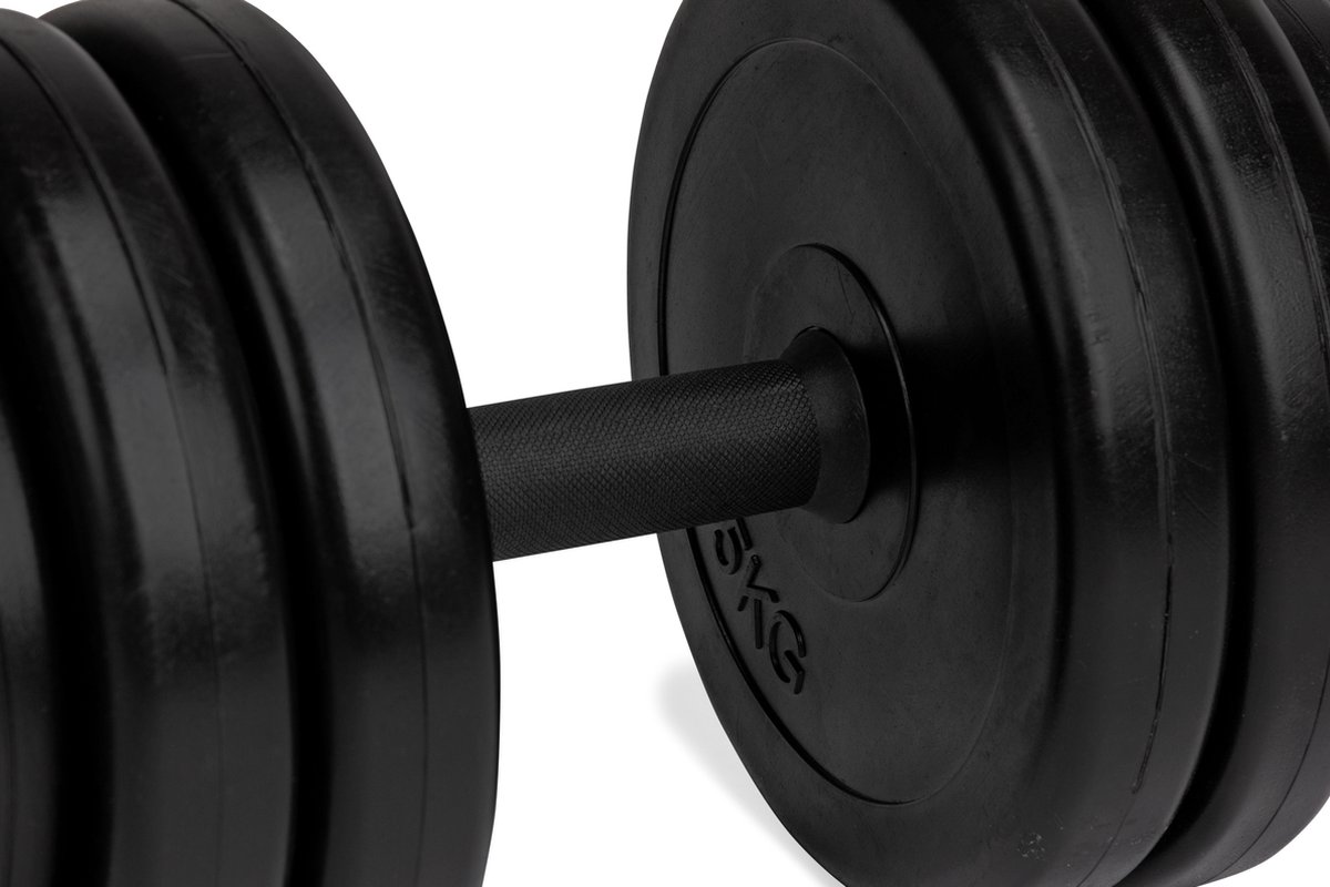 VirtuFit Verstelbare Dumbbellset - Vinyl - 2 x 14 kg (28 kg)