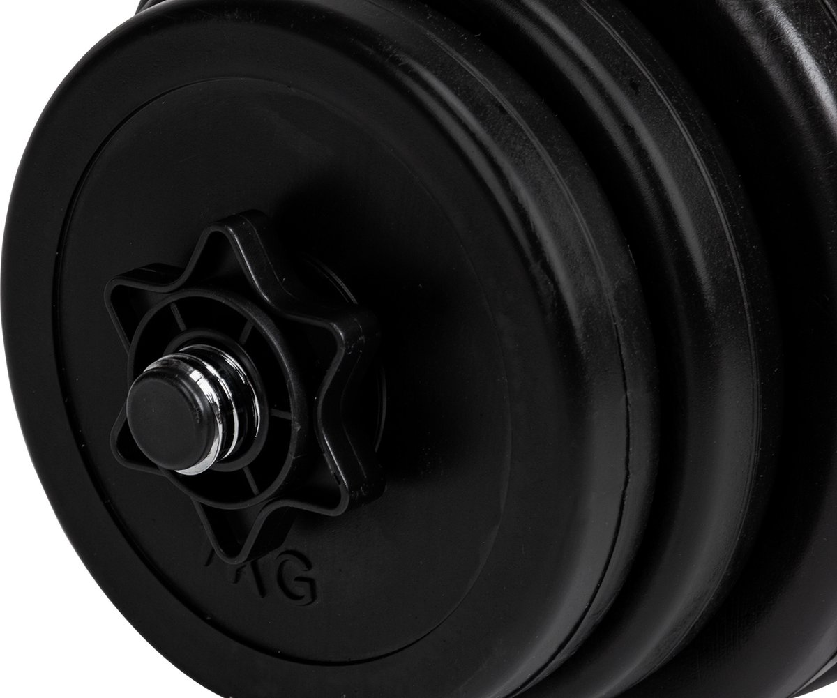 VirtuFit Verstelbare Dumbbellset - Vinyl - 2 x 14 kg (28 kg)