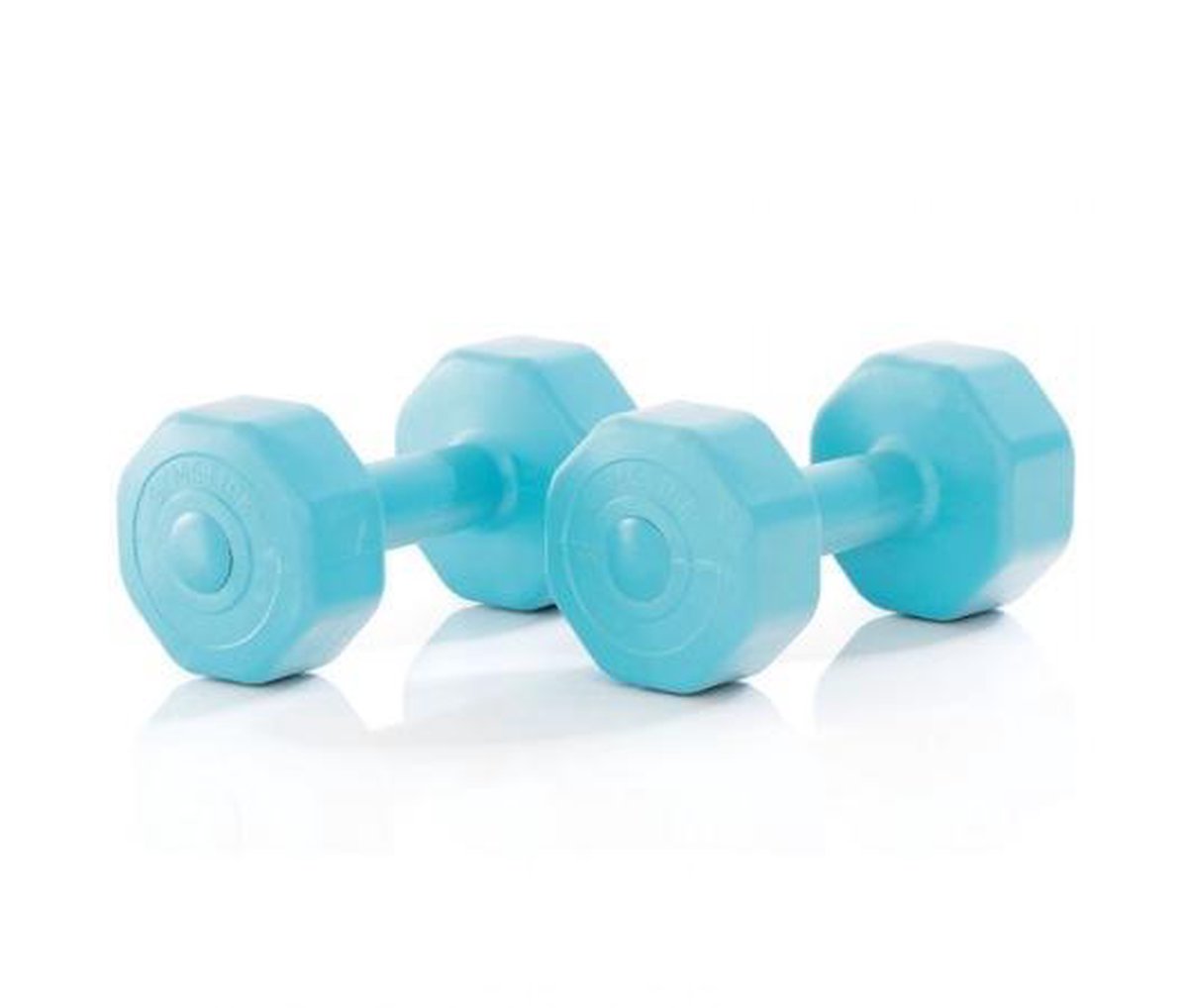Gymstick Active Vinyl Dumbells - Met Online Trainingsvideo's - 2 x 1 kg - Blauw