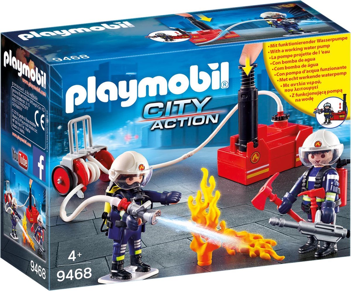 Playmobil 9468 Brandweerteam Met Waterpomp