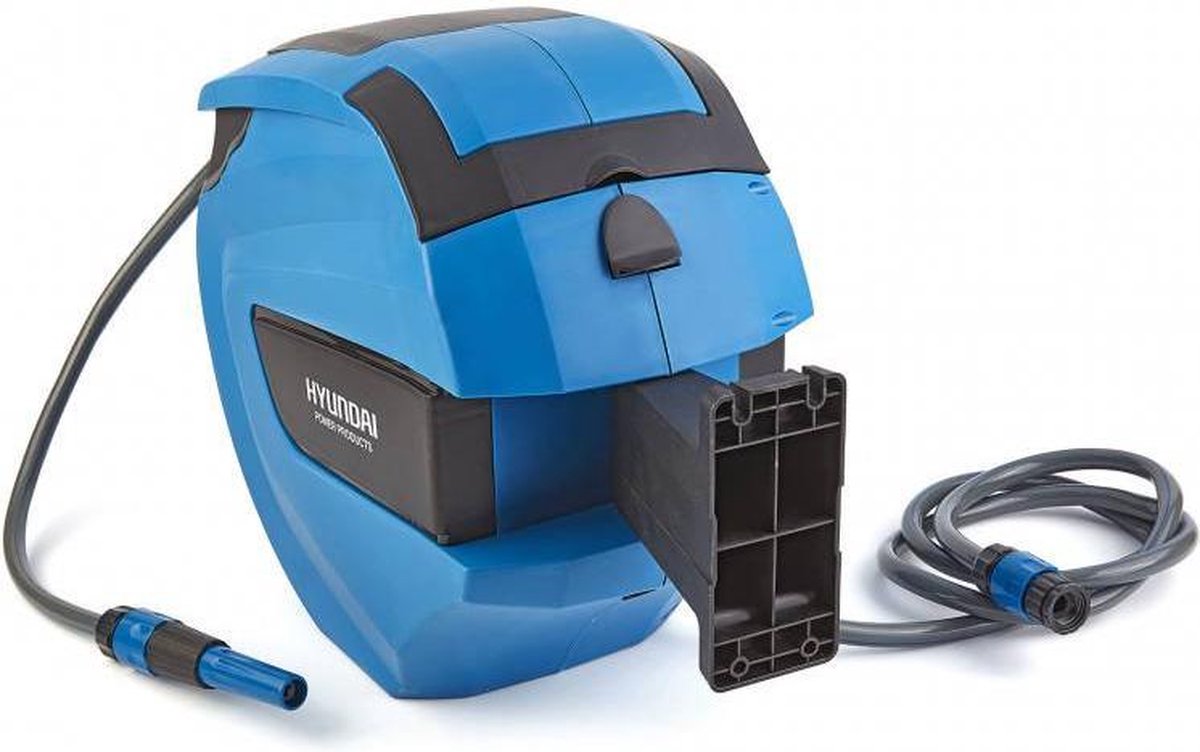 Hyundai 58601 Wandslangenbox - 1/2'' x 30m - Blauw