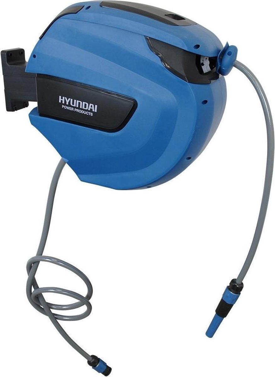 Hyundai 58601 Wandslangenbox - 1/2'' x 30m - Blauw