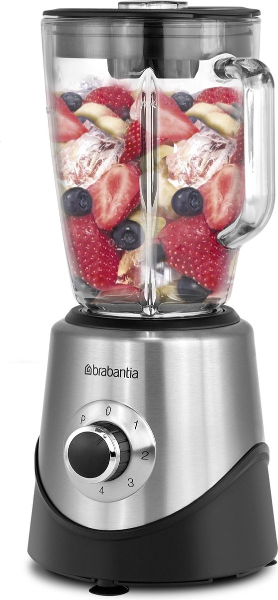 Brabantia Bbek1051 Blender - 1.5 Liter - 500 Watt - Voor Smoothies En Ice Crush - Rvs