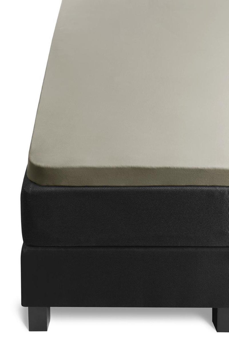 Beddinghouse Percale Katoen Topper Hoeslaken - 100% Percale Katoen - Lits-jumeaux (160x200 Cm) - Sand - Geel