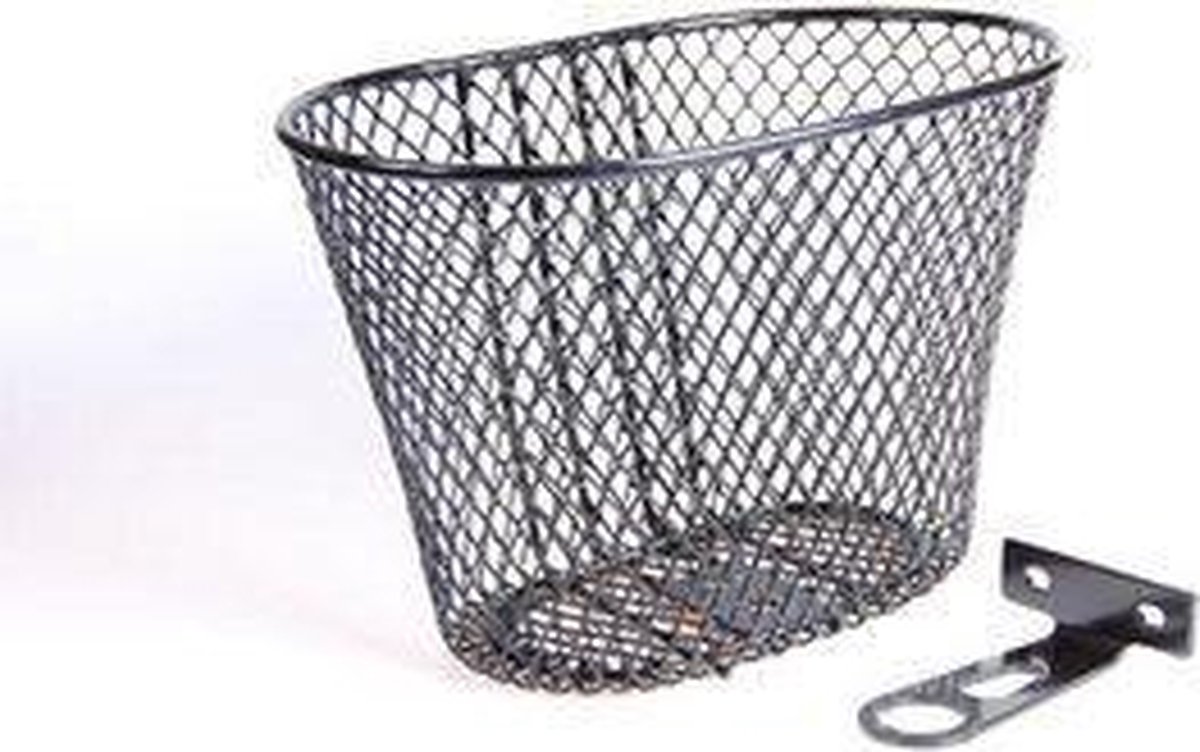 TOM Kinderfietsmand 26 X 18 X 18 Cm Staal - Zwart