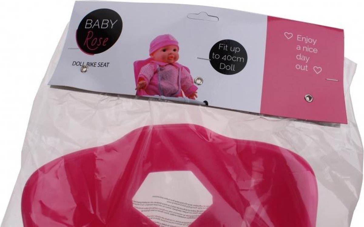 Johntoy Poppen Fietszitje 25 X 22 X 20 - Roze