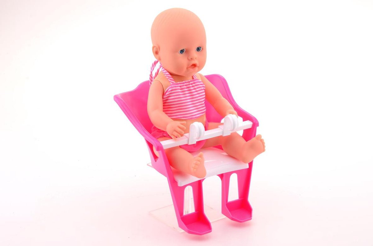 Johntoy Poppen Fietszitje 25 X 22 X 20 - Roze
