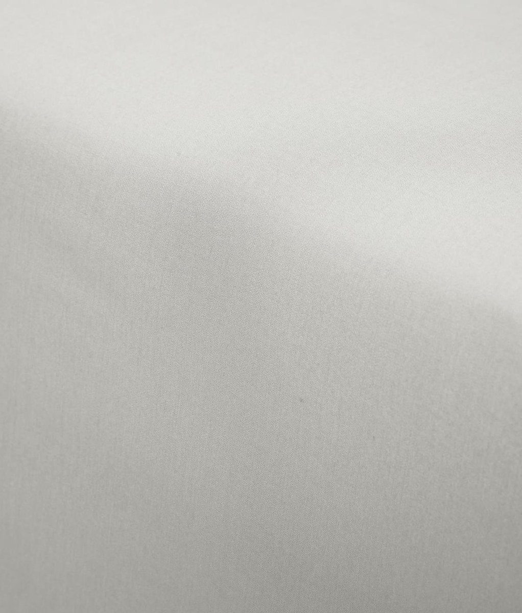 Essenza Premium Percale Katoen Hoeslaken Extra Hoog - 100% Percale Katoen - 1-persoons (90x200 Cm) - - Silver