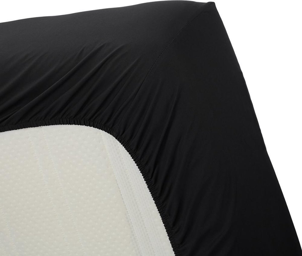 Beddinghouse Percale Katoen Split-topper Hoeslaken - 100% Percale Katoen - Lits-jumeaux (160x200 Cm) - Black - Zwart