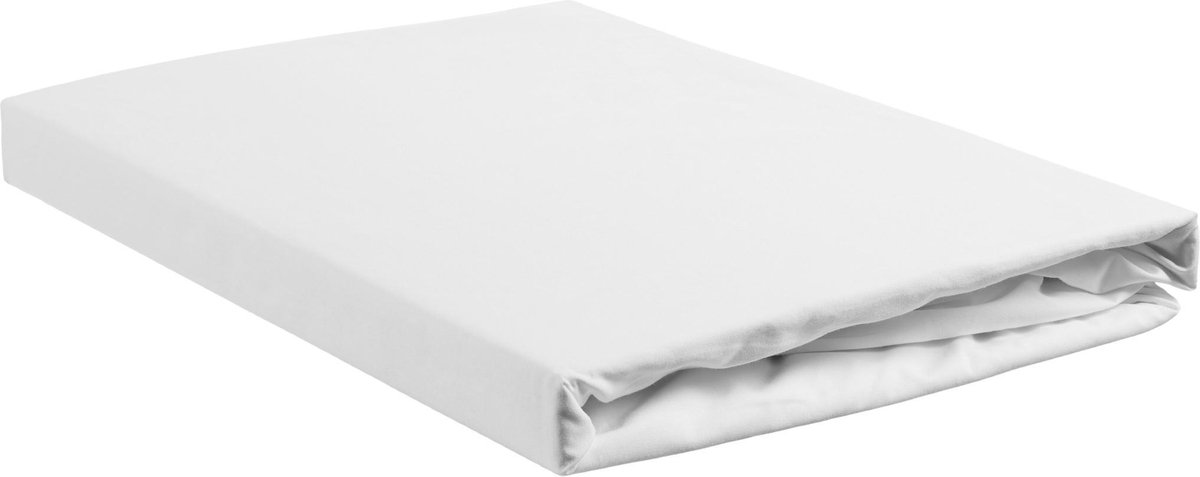 Beddinghouse Percale Katoen Topper Hoeslaken - 100% Percale Katoen - Lits-jumeaux (160x210/220 Cm) - White - Wit