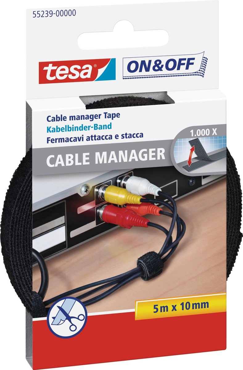 Tesa 55239 1stuk(s) Kabelbinder - Zwart