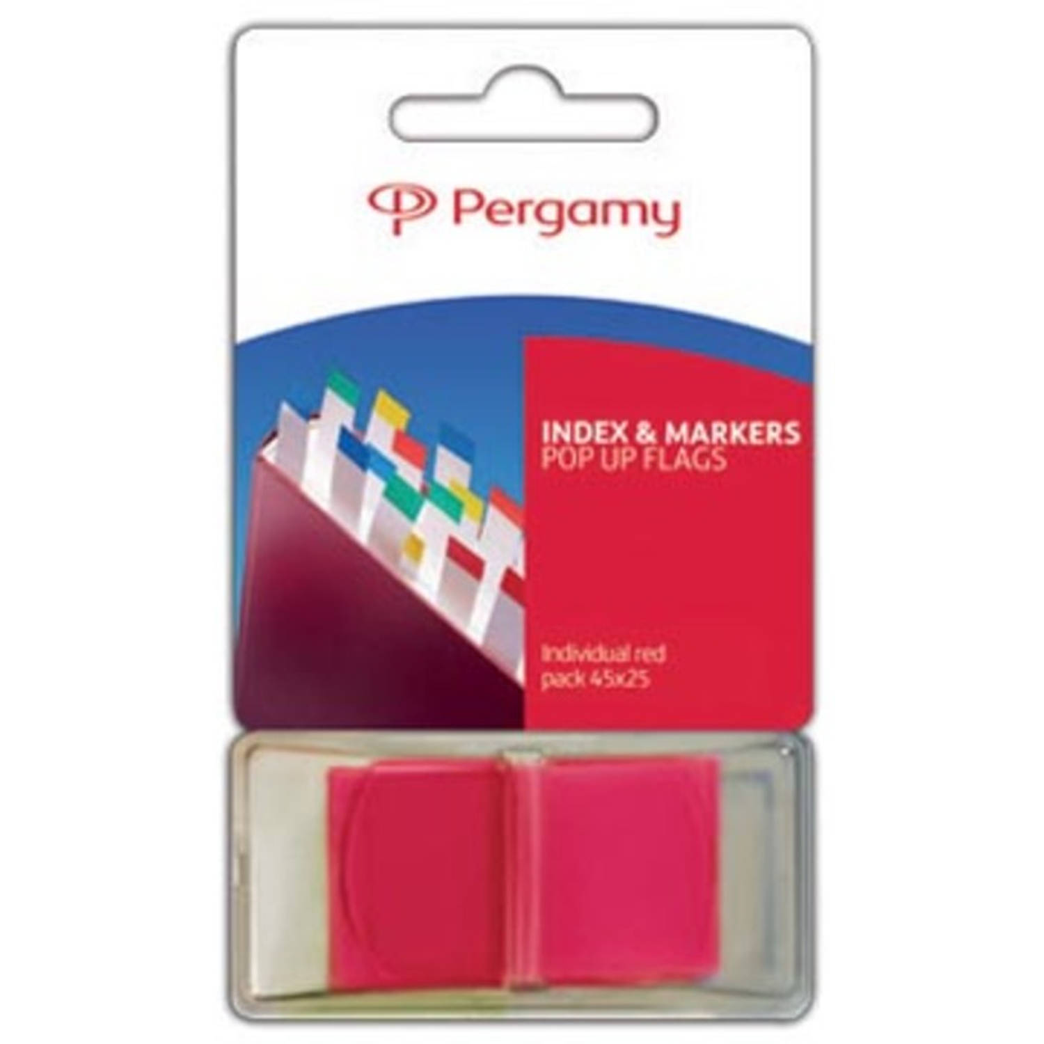 Pergamy Index Ft 43 X 25 Mm, - Rood