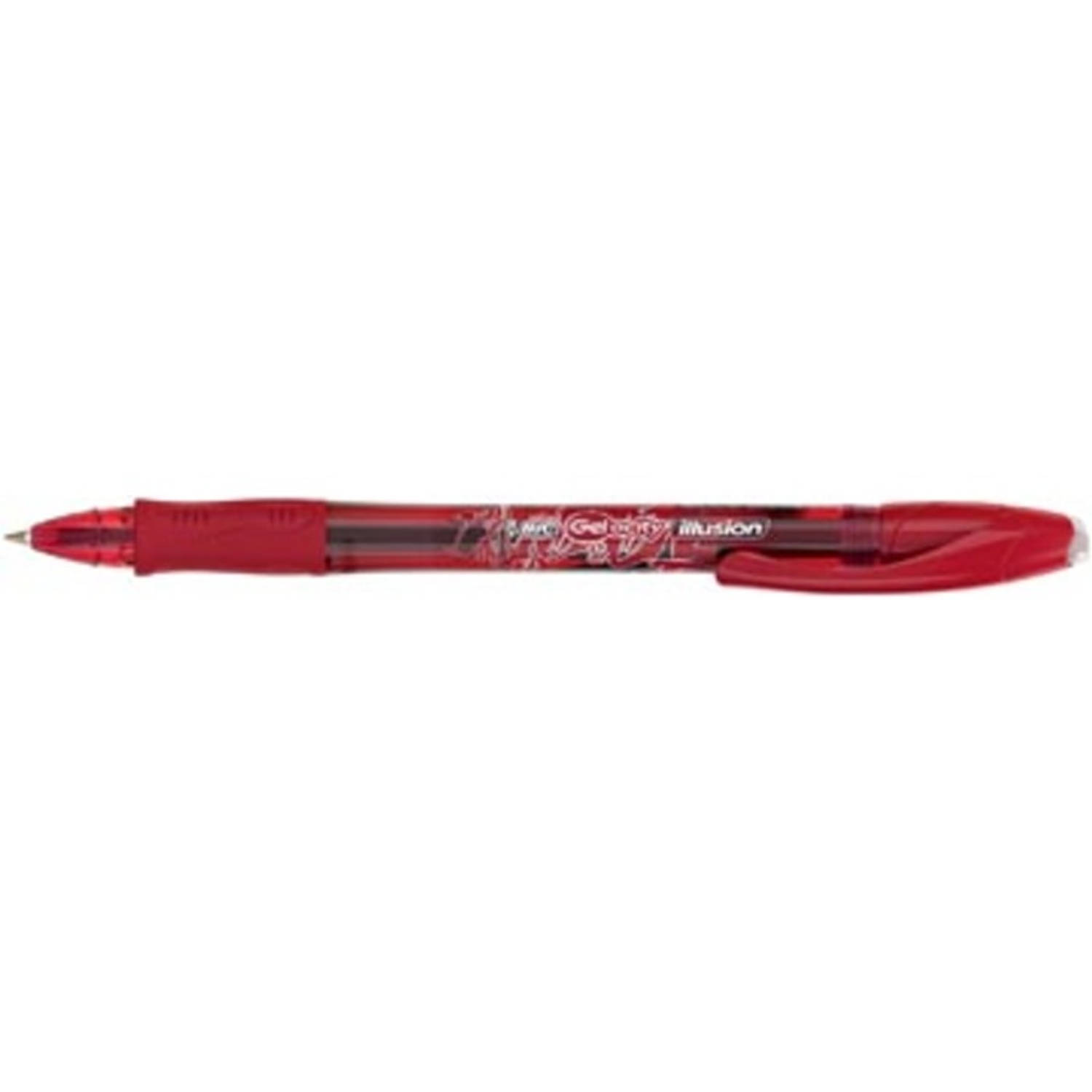 Bic Gelroller Gel-ocity Illusion - Rood