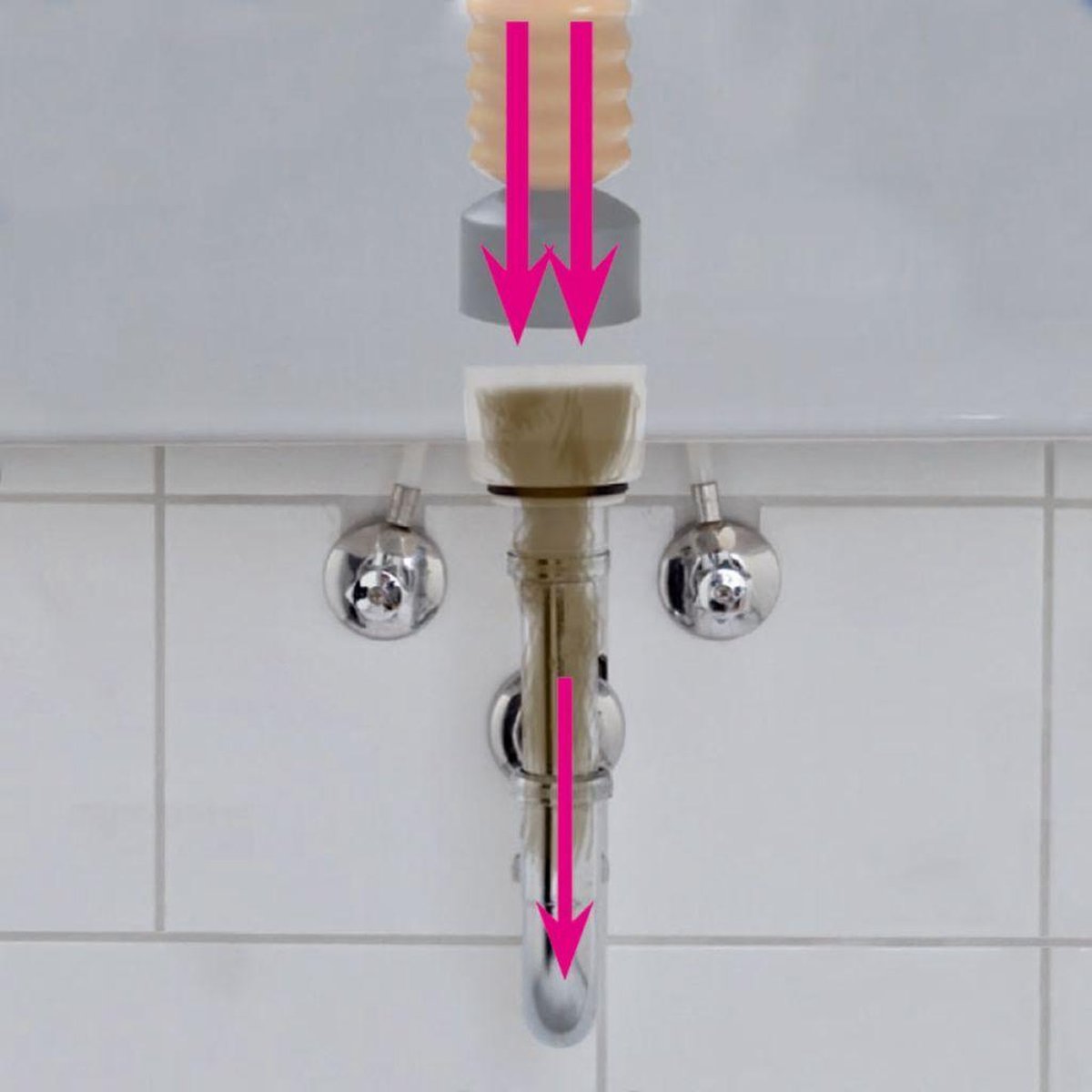 Drain Buster Afvoerontstopper Handmatig Oranje En - Zwart