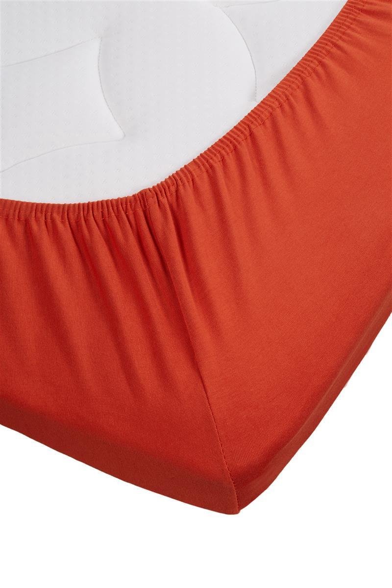 Beddinghouse Jersey Lycra Topper Hoeslaken - 95% Gebreide Katoen - 5% Lycra - Lits-jumeaux (180/200x200/220 Cm) - - Rood