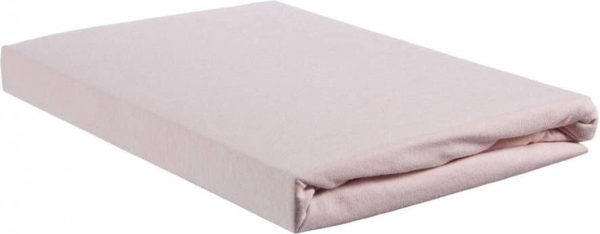Beddinghouse Jersey Hoeslaken - 100% Gebreide Jersey Katoen - Lits-jumeaux (160x200/220 Cm) - Soft Pink - Roze