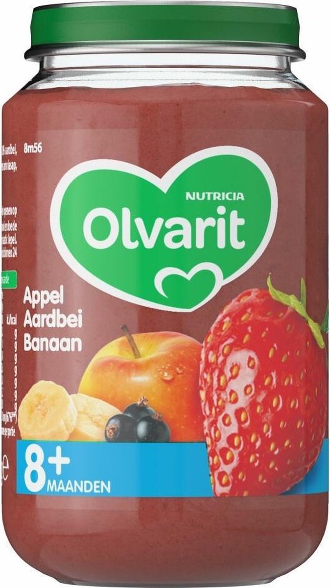 Olvarit 8m56 Appel Aardbei Banaan 200gram