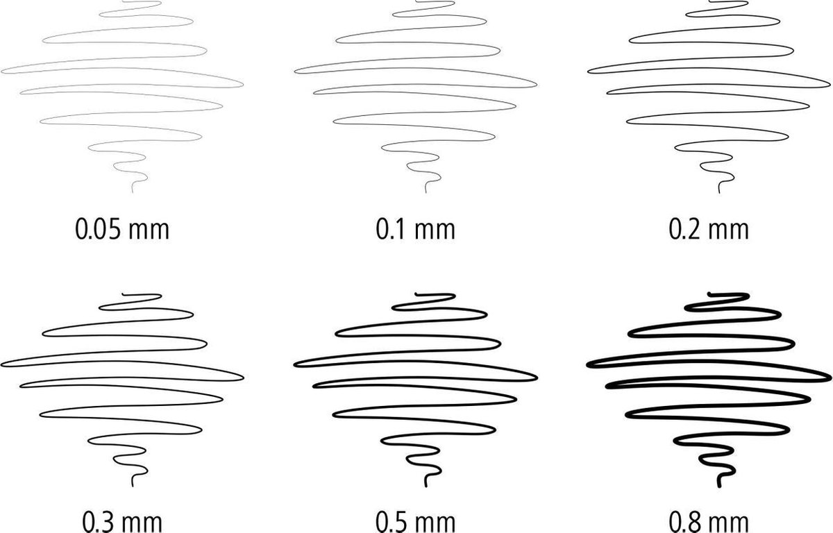 Staedtler Fineliner Pigment Liner Etui Van 4 + 2 - Wit