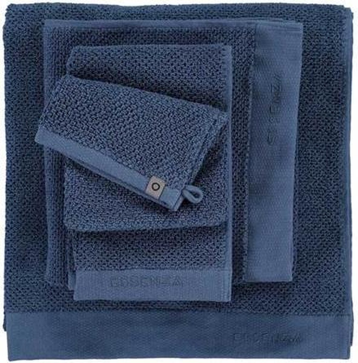 Essenza Connect Organic Uni Badtextiel - 100% Biologisch Katoen - Badmat (60x100 Cm) - Blue - Blauw