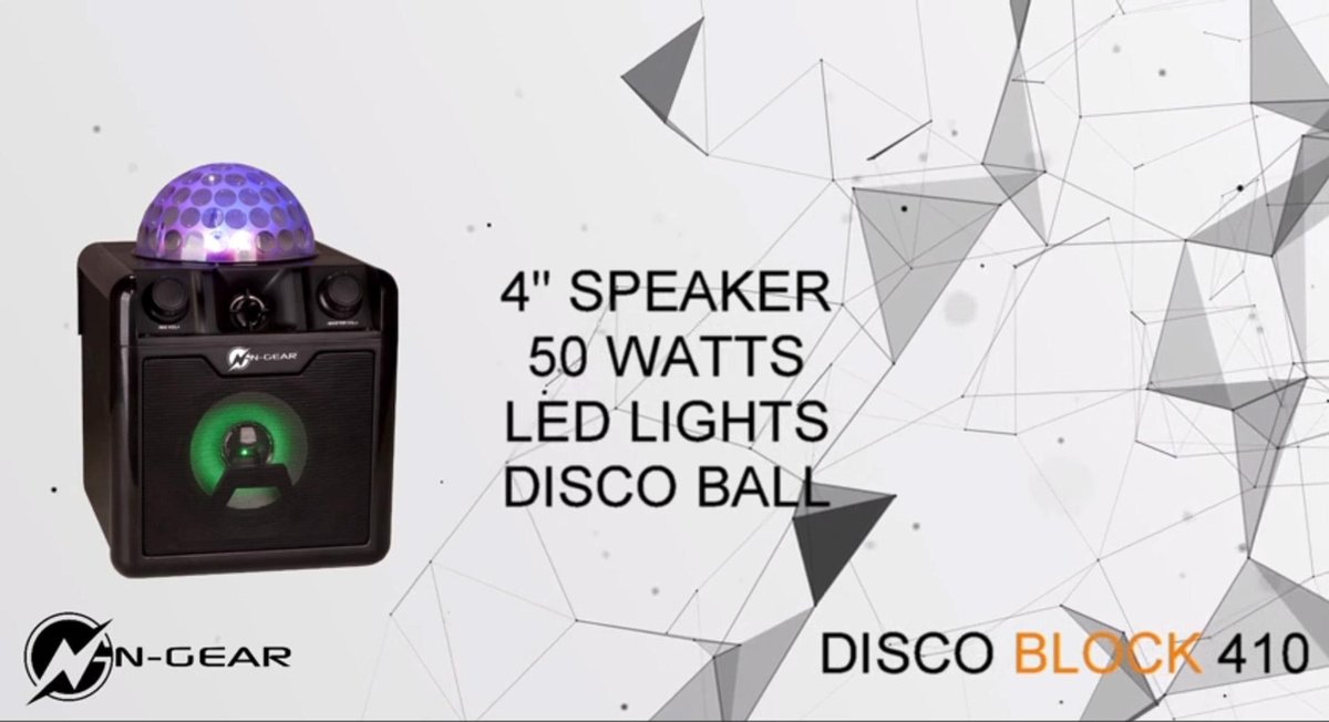 N-Gear Disco Block 410 Draagbaar Bedraad