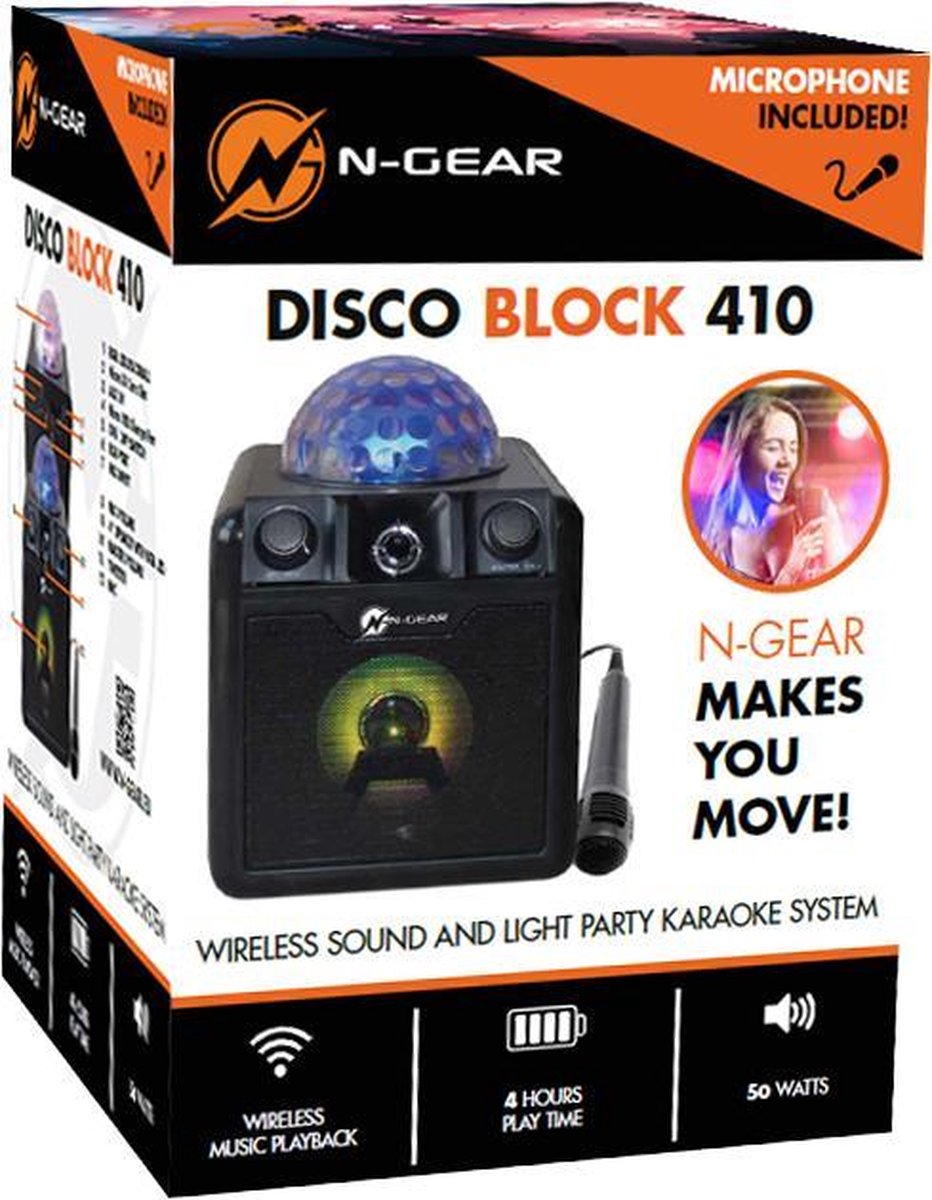 N-Gear Disco Block 410 Draagbaar Bedraad