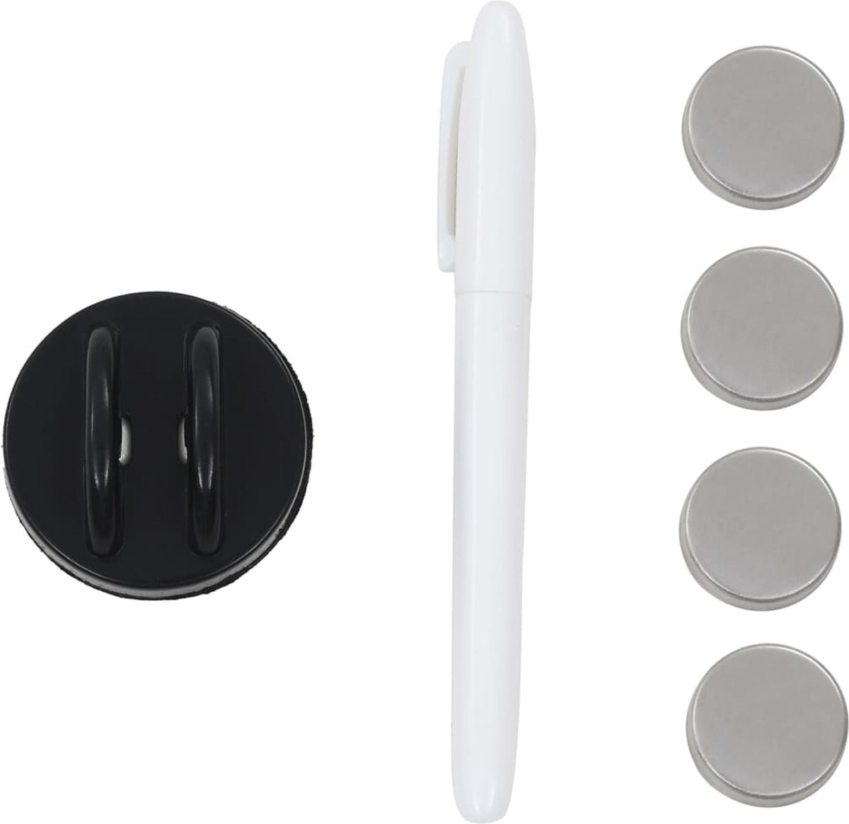 Vidaxl Schoolbord Voor Aan De Wand Magnetisch 60x20 Cm Glas - Zwart