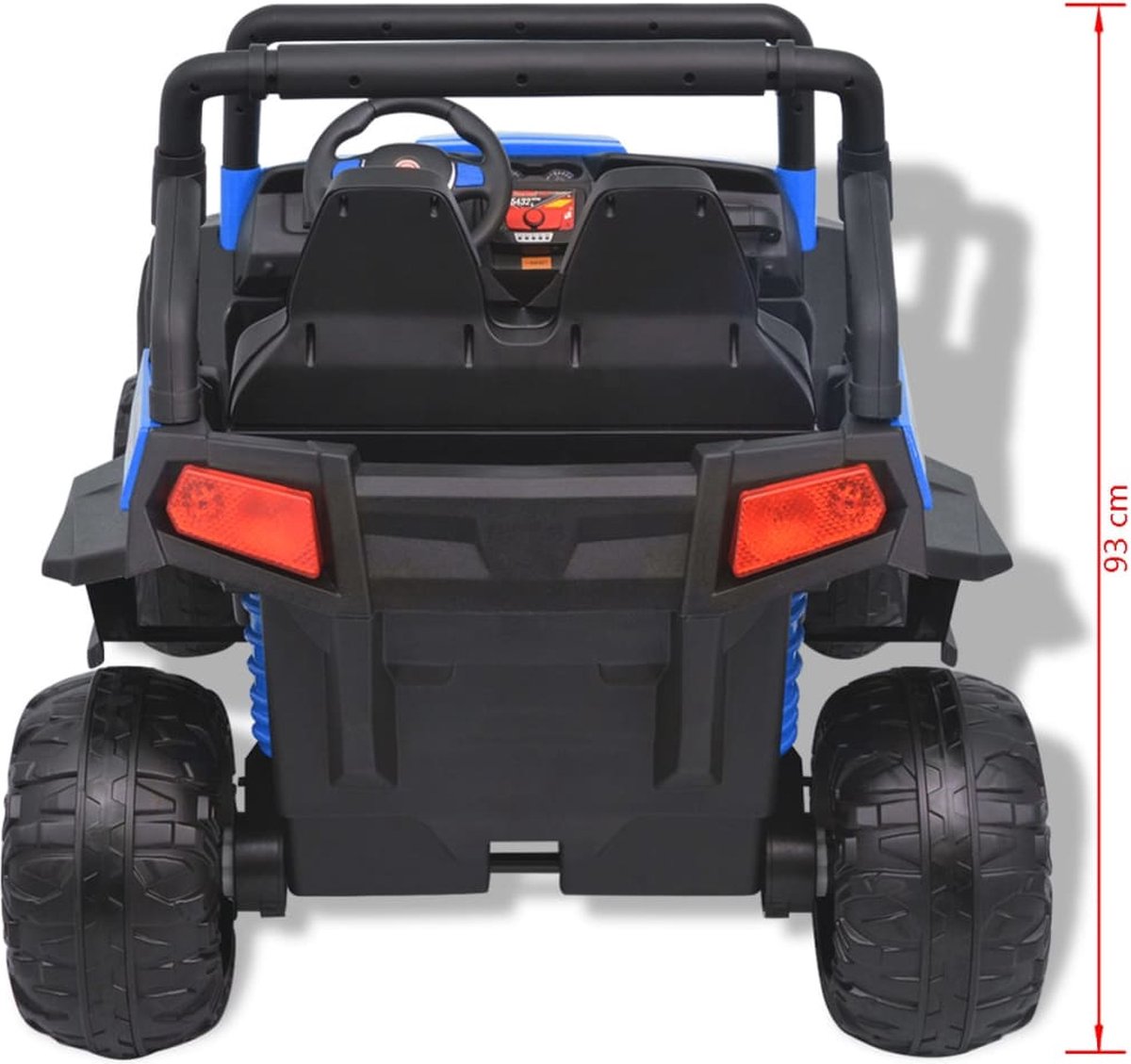 Vidaxl Elektrische Speelgoedauto Voor 2 Personen En Zwart Xxl - Blauw