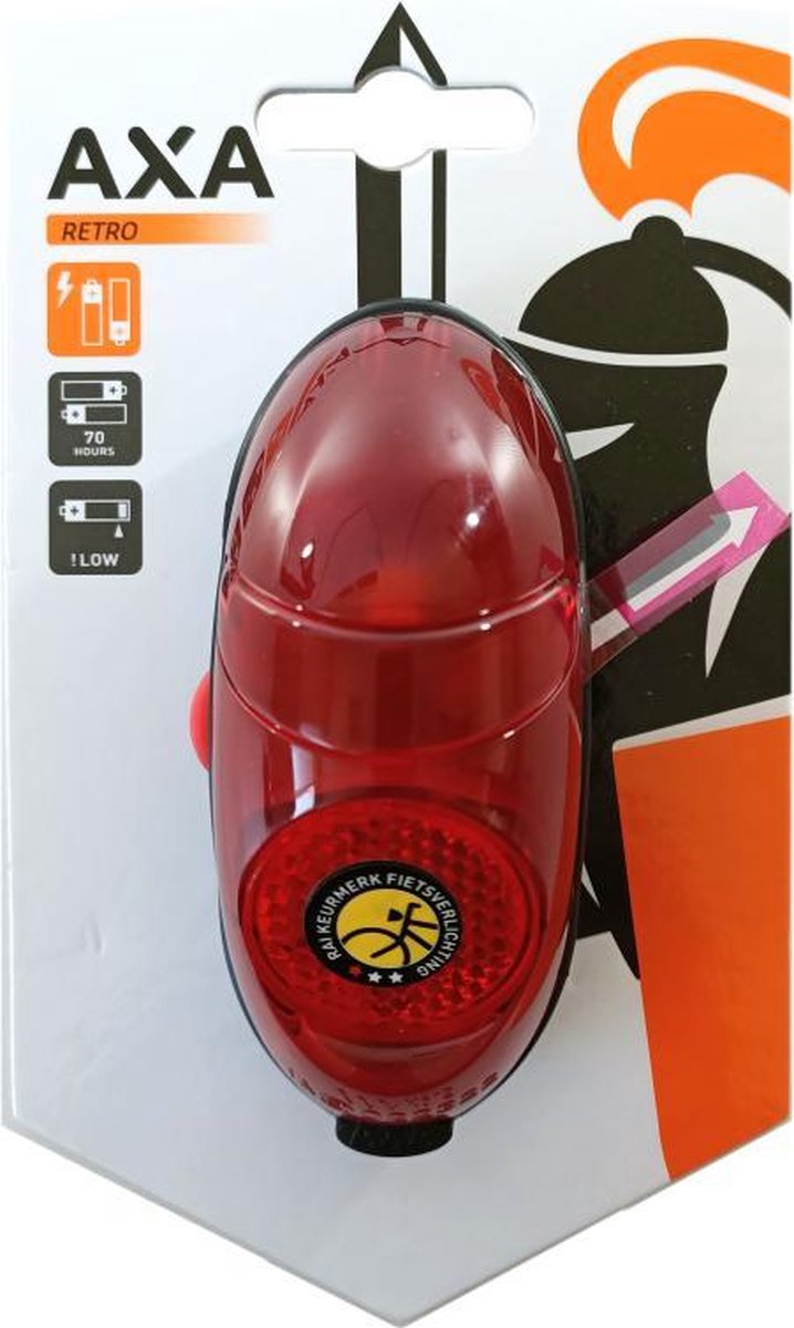 AXA Achterlicht Retro Led - Zwart