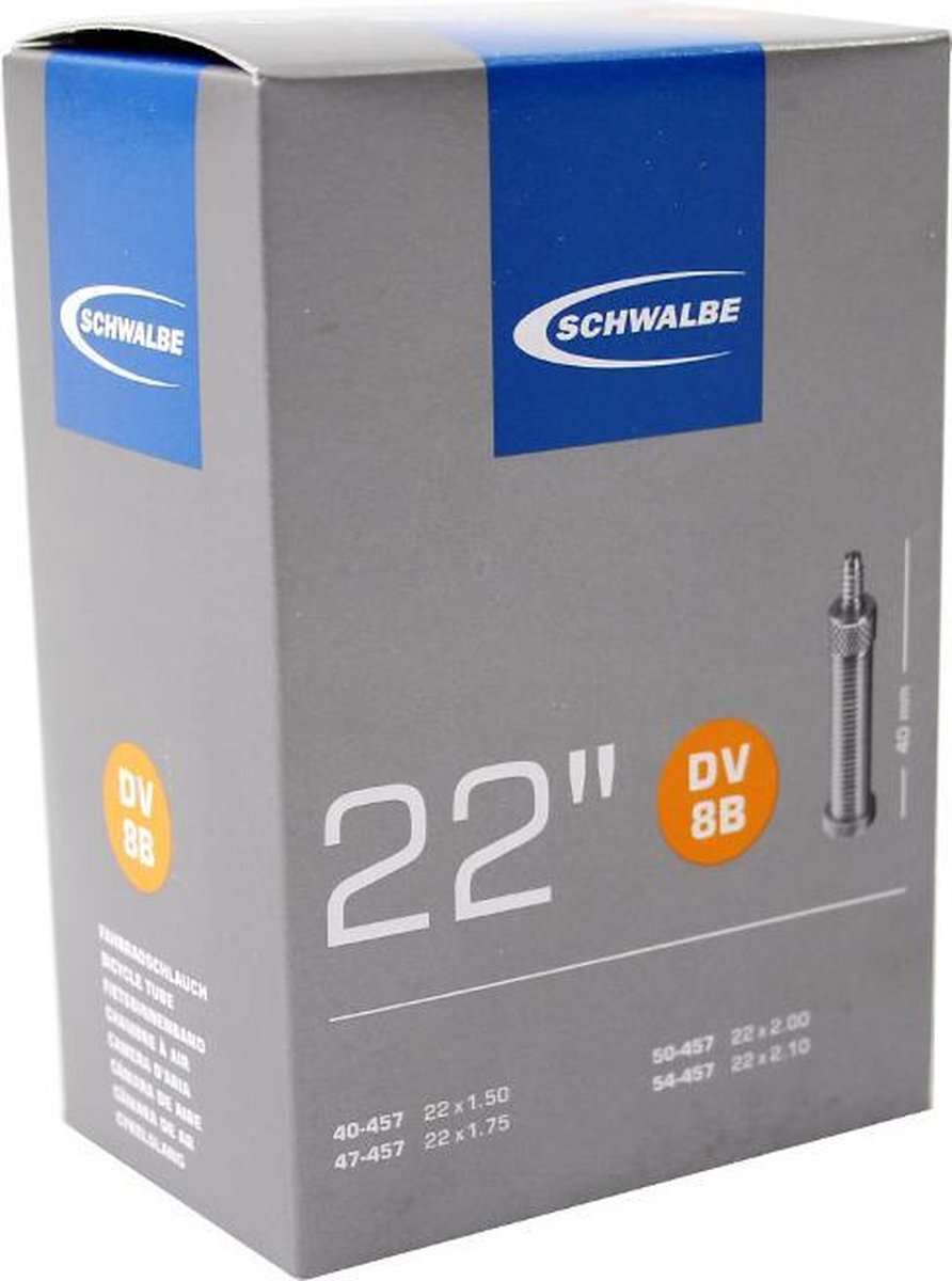 Schwalbe Binnenband 22 Inch (40/54-457) Dv 40 Mm - Zwart