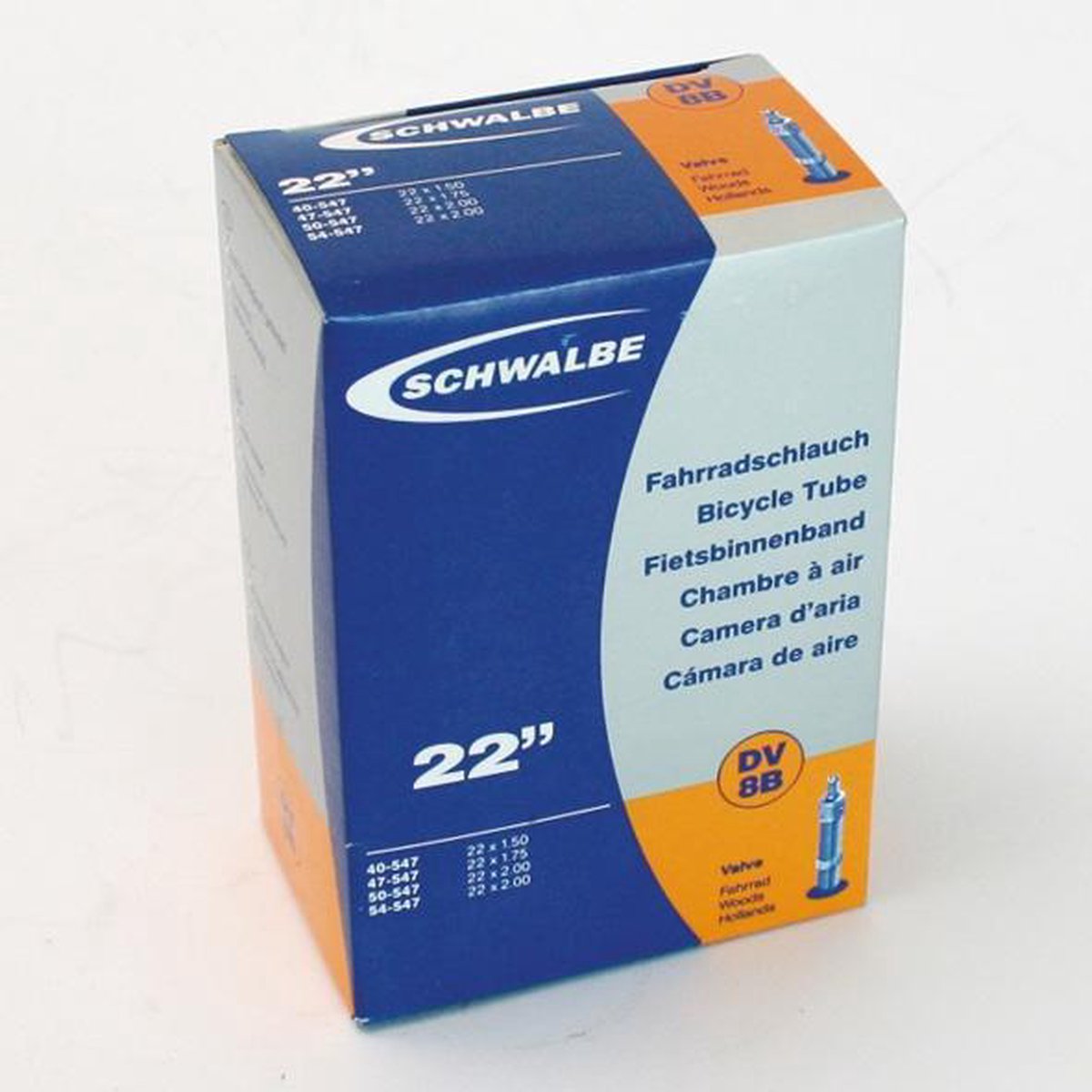 Schwalbe Binnenband 22 Inch (40/54-457) Dv 40 Mm - Zwart