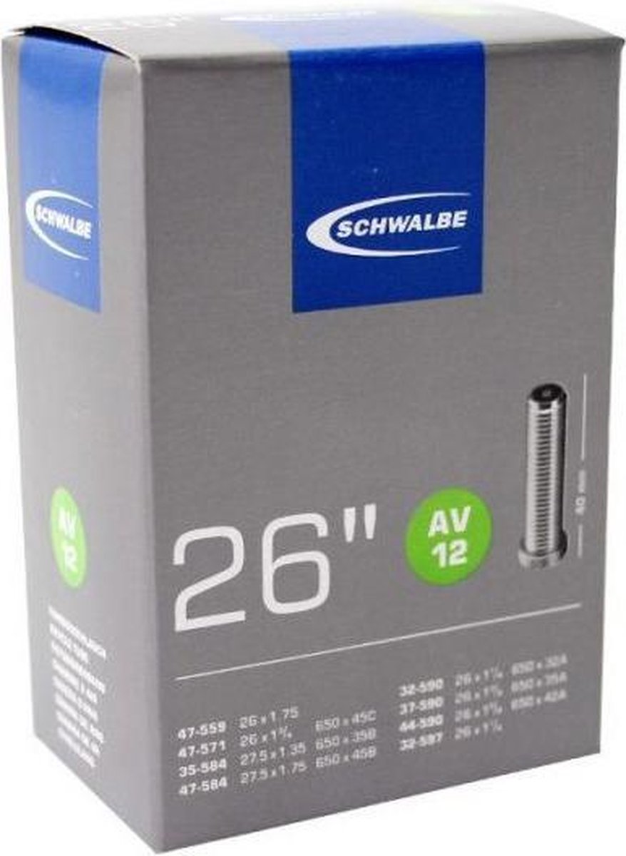 Schwalbe Binnenband 26 Inch (47-559 47-571 35/47/584) Av 40 Mm - Zwart