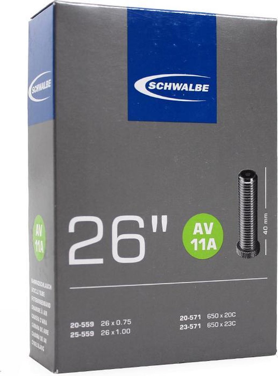 Schwalbe Binnenband 26 Inch 20/25-559 (20/23-571) Av 40 Mm - Zwart