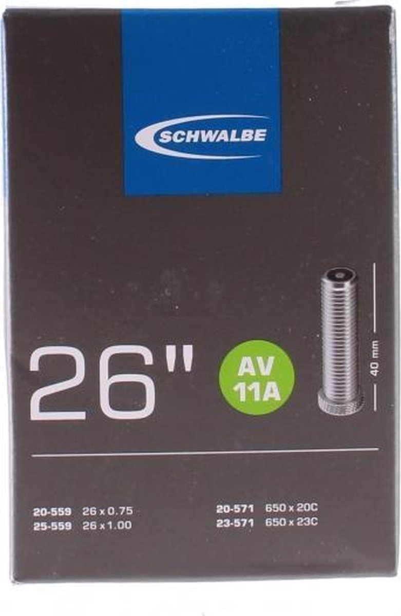 Schwalbe Binnenband 26 Inch 20/25-559 (20/23-571) Av 40 Mm - Zwart