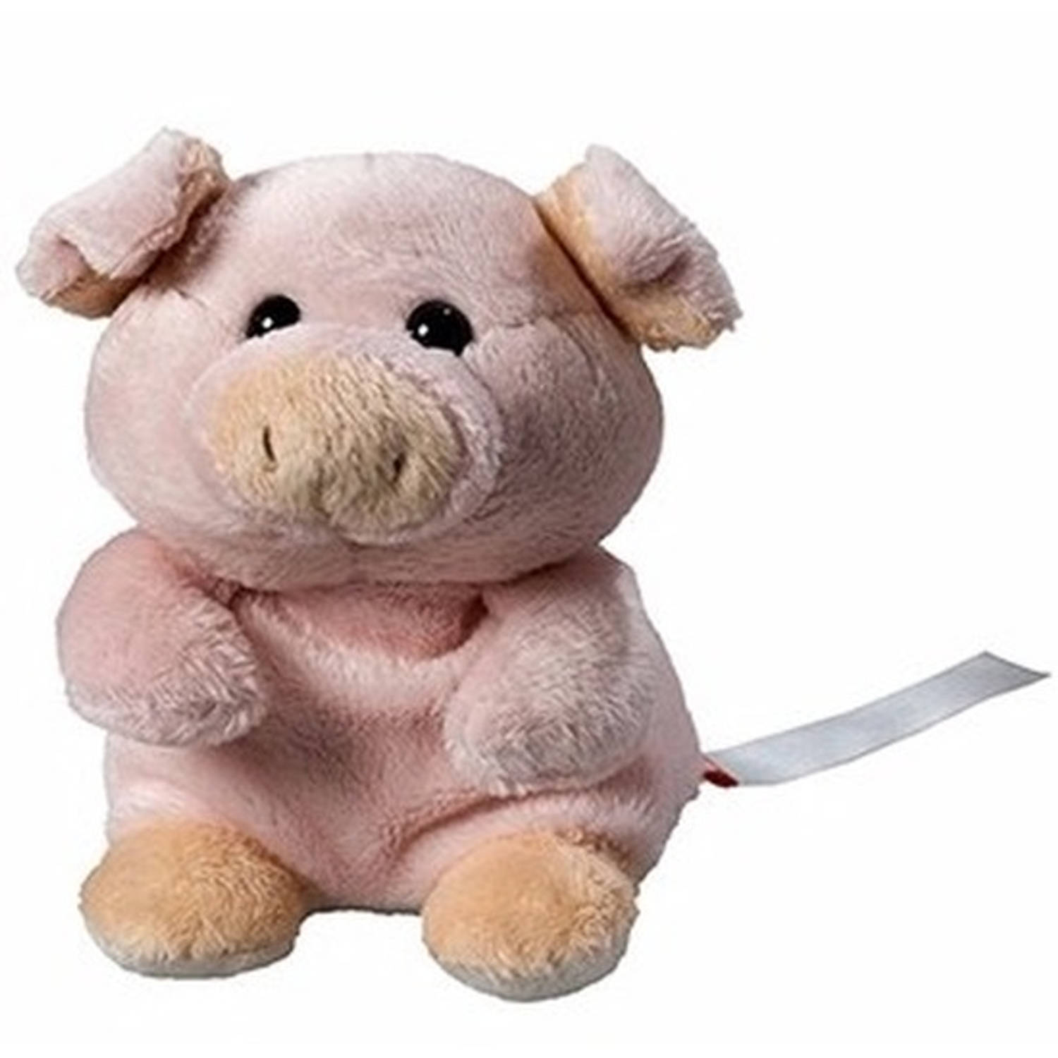 Schmoozies Pluche Varken/big Knuffel 11 Cm Met Beschrijfbaar Label