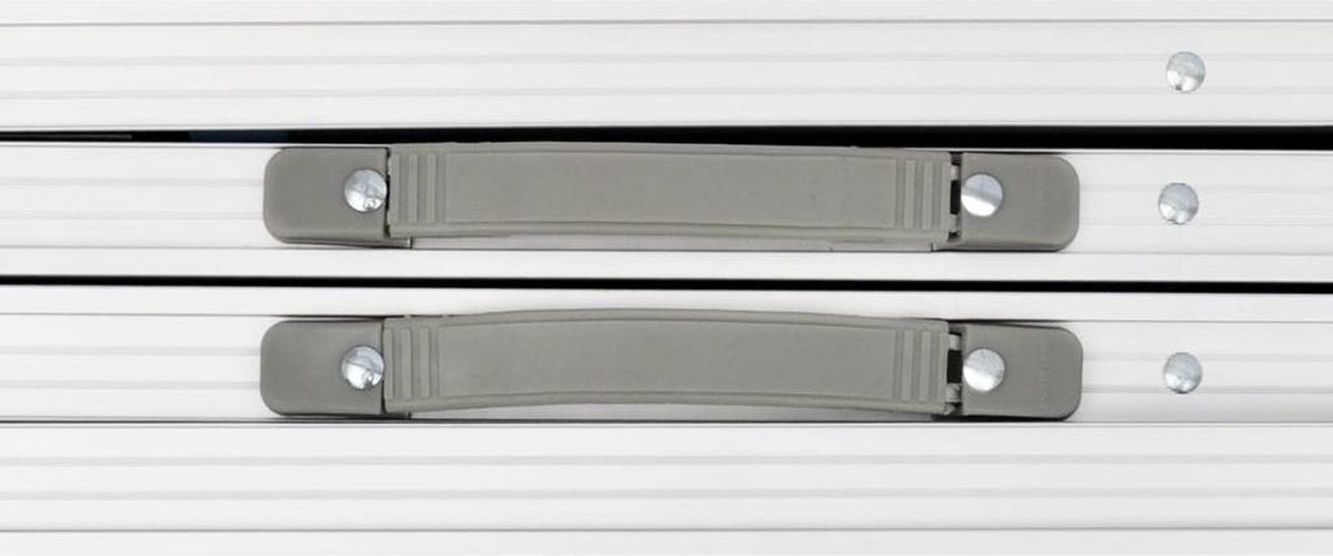 Vidaxl Campingtafel Inklapbaar En Verstelbaar 240x60 Cm Aluminium - Wit