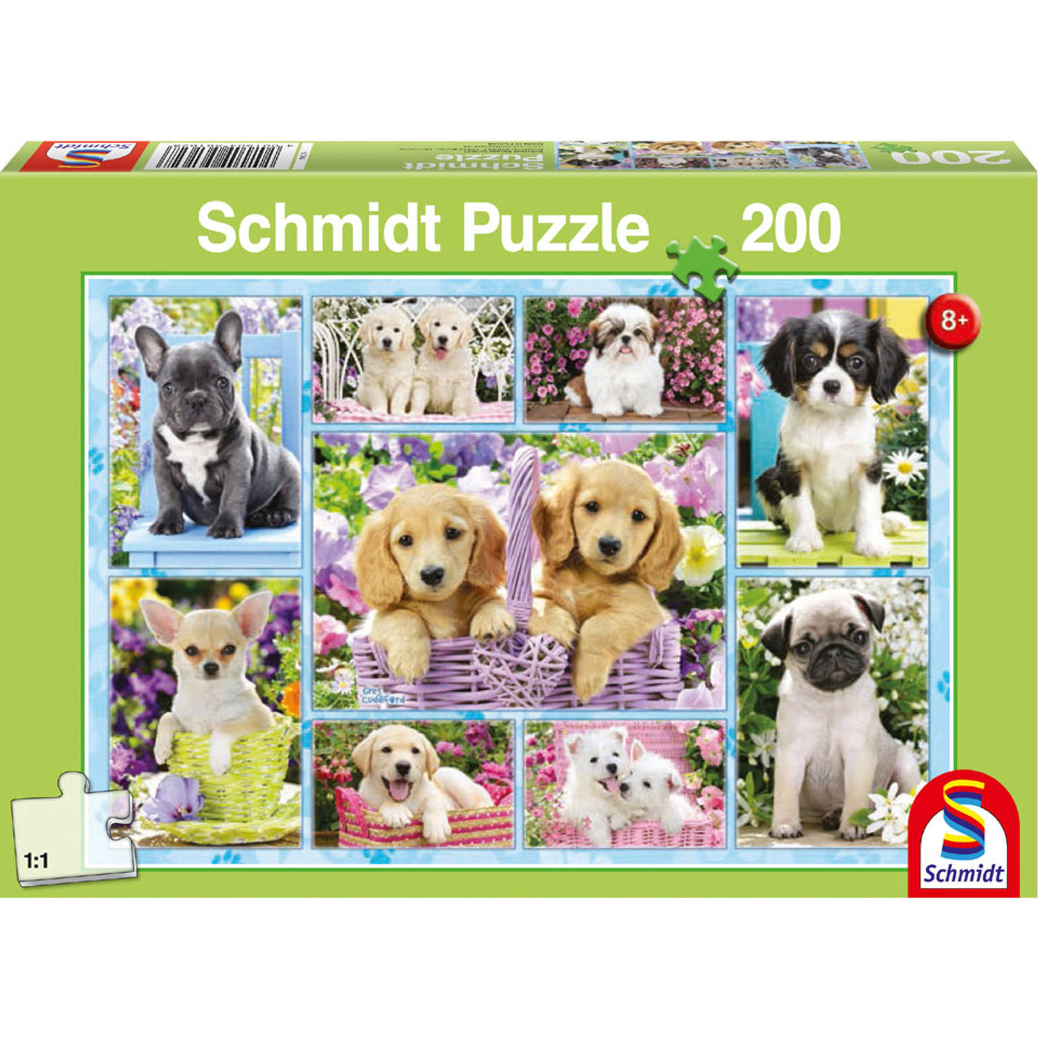 Schmidt Spiele Puppies Puzzel - 200 Stukjes