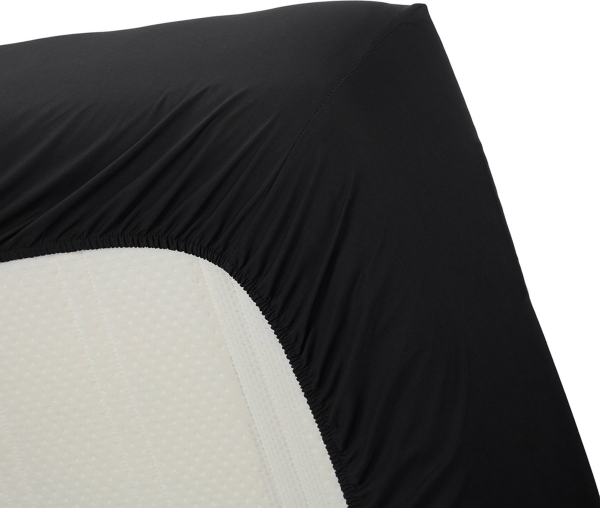 Beddinghouse Percale Katoen Hoeslaken - 100% Percale Katoen - 2-persoons (140x210/220 Cm) - Black - Zwart