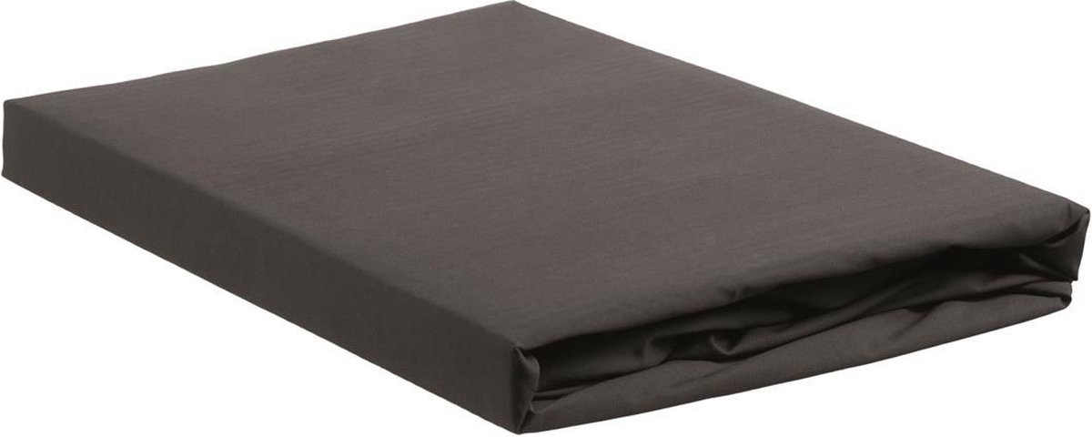 Beddinghouse Percale Katoen Hoeslaken - 100% Percale Katoen - 2-persoons (140x200 Cm) - Anthracite - Grijs