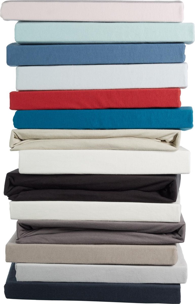 Beddinghouse Jersey Topper Hoeslaken - 100% Gebreide Jersey Katoen - Lits-jumeaux (160x200/220 Cm) - Navy - Blauw