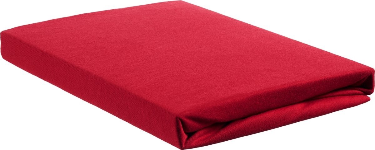 Beddinghouse Jersey Hoeslaken - 100% Gebreide Jersey Katoen - 2-persoons (140x200/220 Cm) - Red - Rood