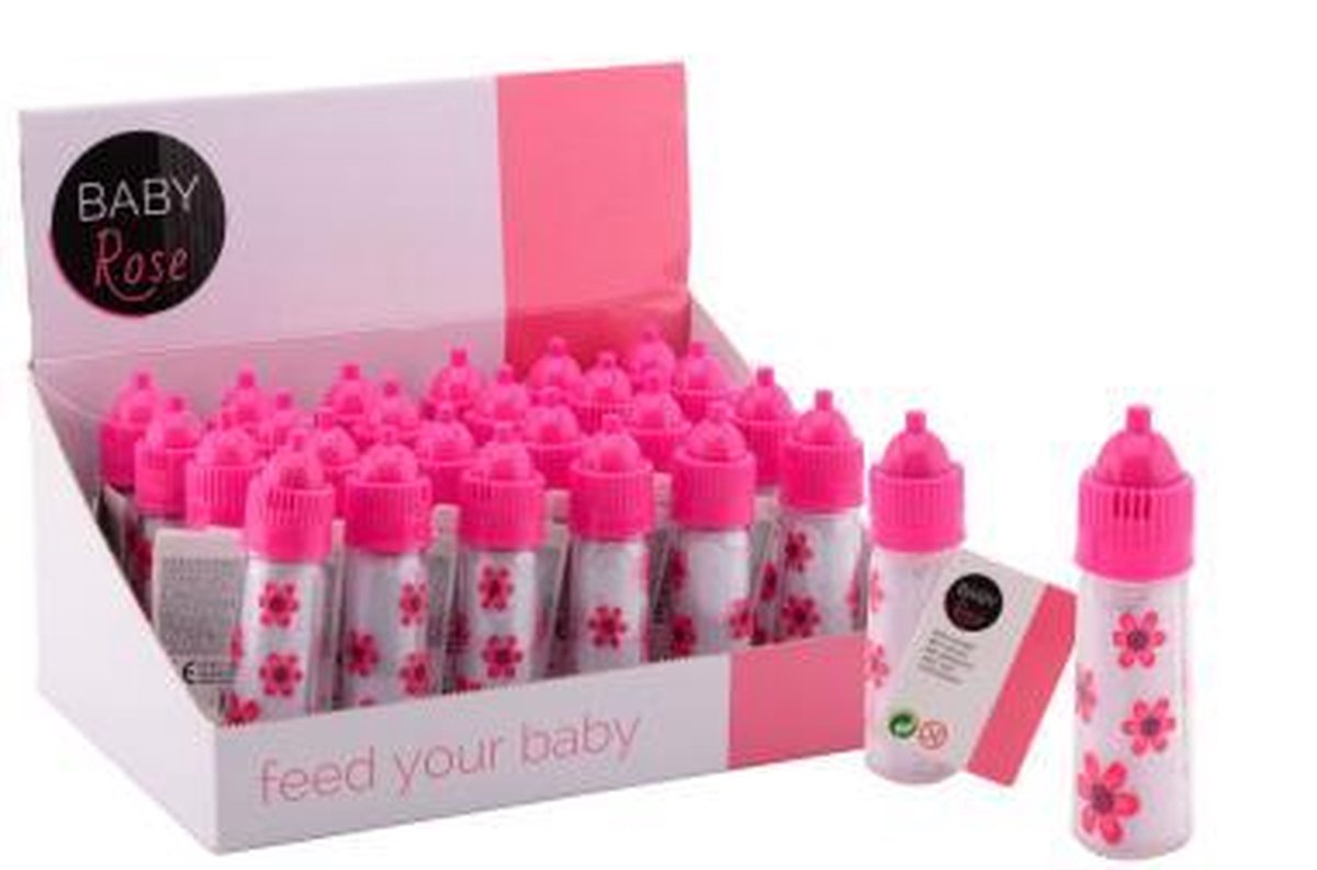 Johntoy Zuigfles Baby Rose Met Geluid - Roze