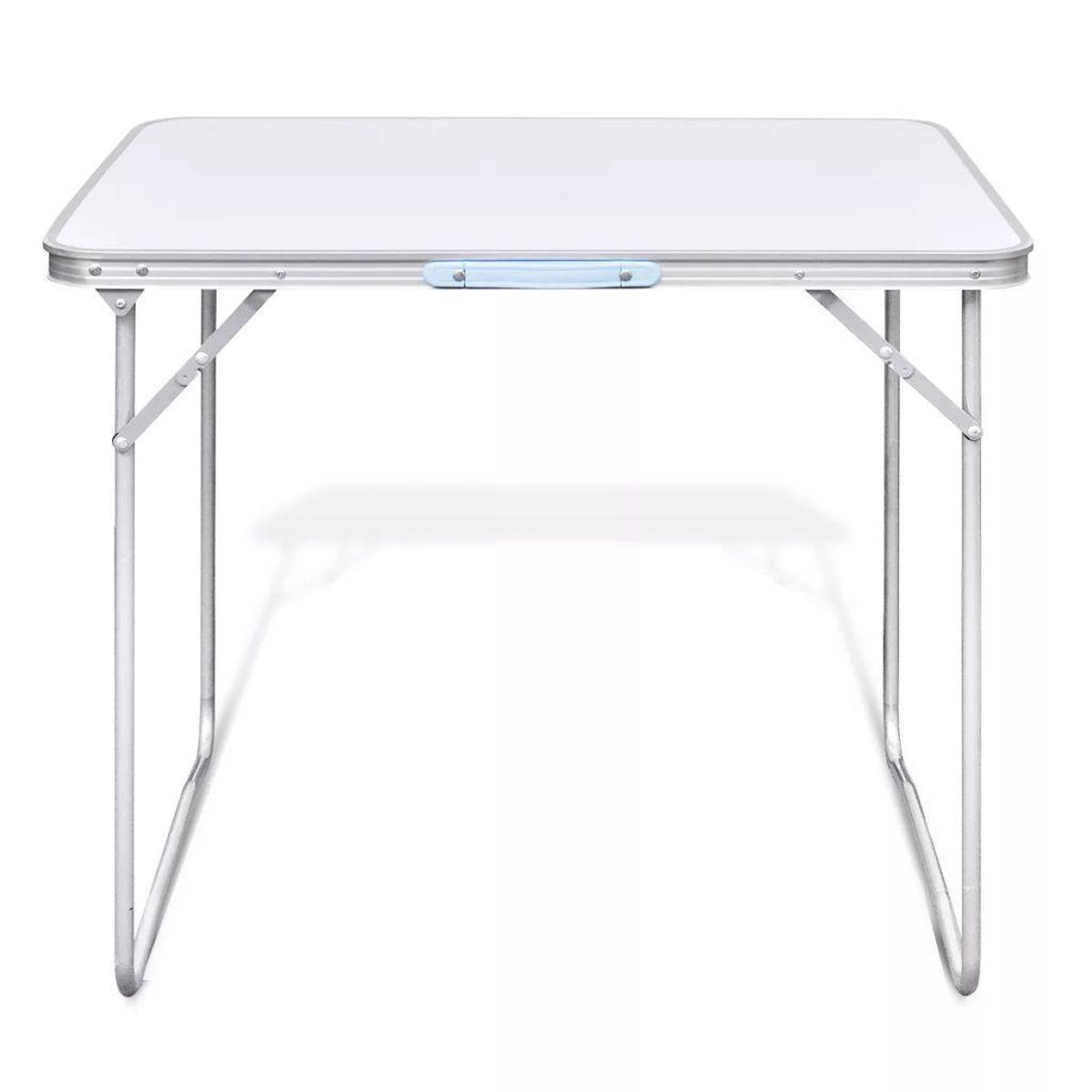 Campingtafel Inklapbaar Met Metalen Frame 80 X 60 Cm - Wit