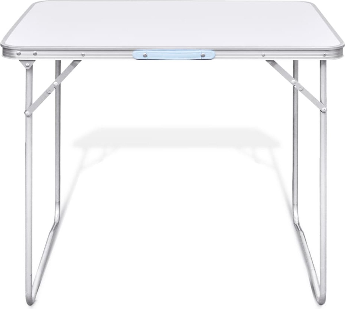 Campingtafel Inklapbaar Met Metalen Frame 80 X 60 Cm - Wit