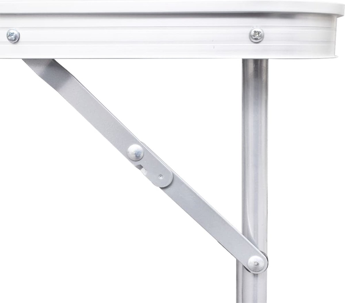 Campingtafel Inklapbaar Met Metalen Frame 80 X 60 Cm - Wit