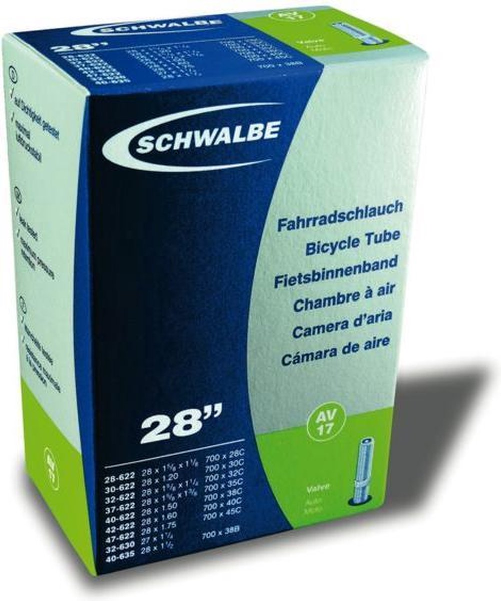 Schwalbe Binnenband 28 X 1 5/8 X 1 3/8 (28/47-622/635) Av 40 Mm - Zwart