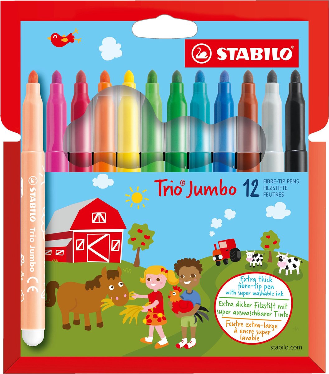 Stabilo Trio Jumbo Xxl Viltstiften